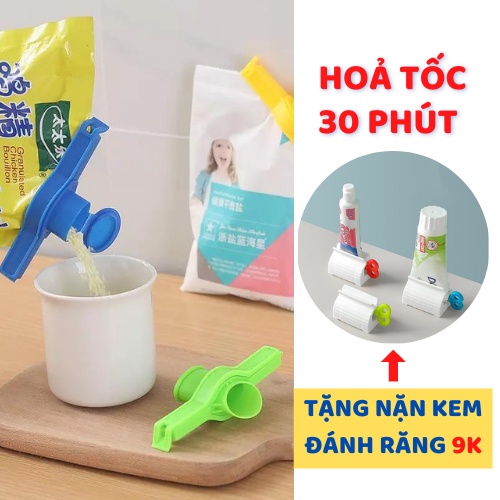 ⚡FREE SHIP⚡ Dụng Cụ Kẹp Thanh Niêm Phong Kẹp Miệng Túi Đựng Thực Phẩm Đa Năng, Kẹp Miệng Túi Bảo Quản Tiện Lợi