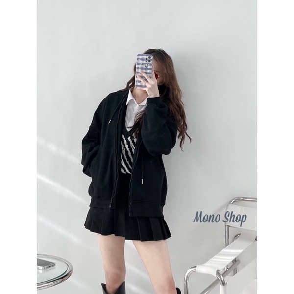 Áo khoác nỉ siêu dày chần bông mũ 2 lớp cho mùa đông, Áo khoác nỉ trendy cho mùa đông Ảnh thật/ sẵn
