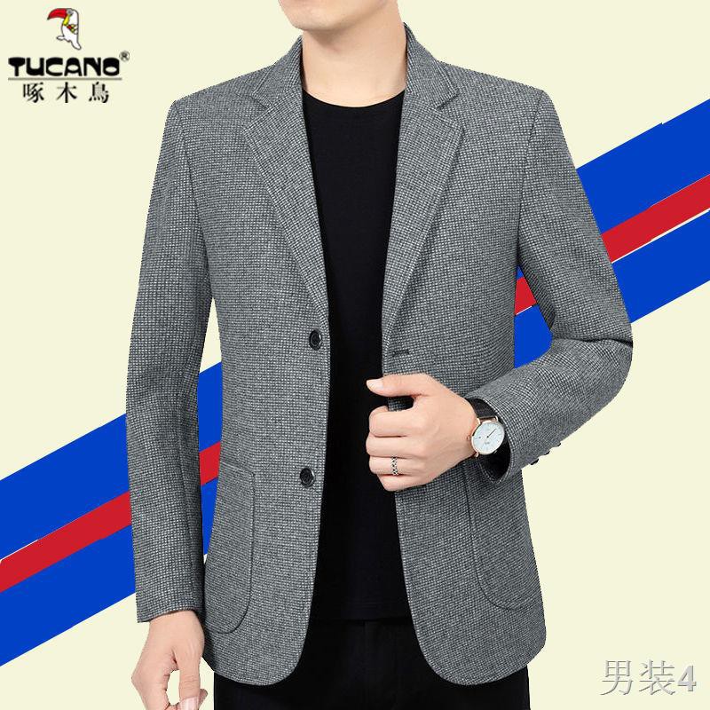 Bộ quần áo nam mới Gõ kiến ​​trúc casual suit khoác 2021 mùa xuân đơn phong cách, vest hàng hiệu cao cấp phiên b