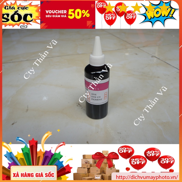 Mực dye uv 100ml cho canon IX 6770 6860 6560 TS 707 TS 5030 6030 hàng chất lượng đảm bảo Kholinhkienmayin