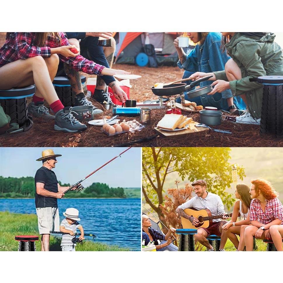 Ghế cắm trại di động Gấp Đồ nội thất ngoài trời Bật lên Ghế câu cá du lịch có thể thu vào