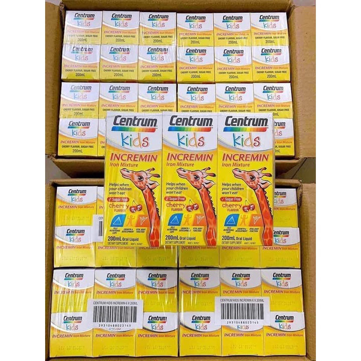 Siro Centrum Kids Vitamin cho trẻ biếng ăn  của Úc 200ml tăng đề kháng, bổ sung khoáng chất