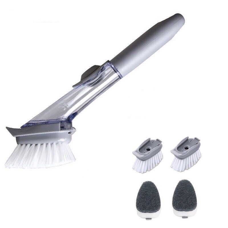 [FREESHIP] Cây cọ chà rửa xoong 2in1 có ngăn đựng chất tẩy rửa.