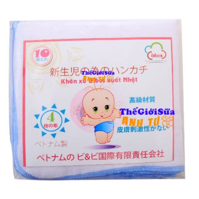 10 khăn xô sữa loại 1 hàng xuất nhật