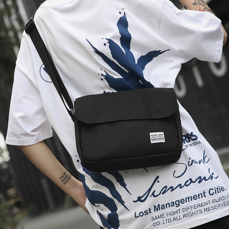 Túi đeo chéo nam nữ unisex Hàn Quốc, Túi đeo chéo thời trang vải Canvas độ bền cao - Lana | BigBuy360 - bigbuy360.vn