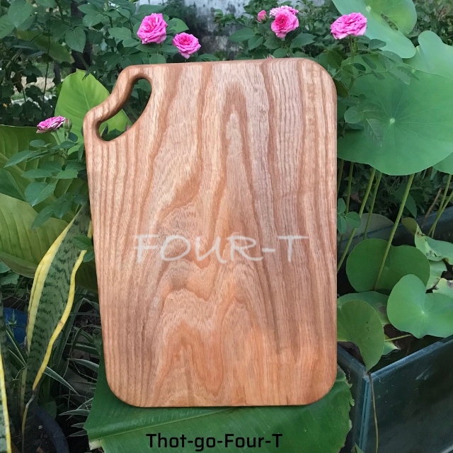 Thớt Gỗ Trang Trí, Dùng Để Cắt Thái Đồ Ăn, Khay Gỗ Decor Kích thước 36*25cm, Four-T Shop