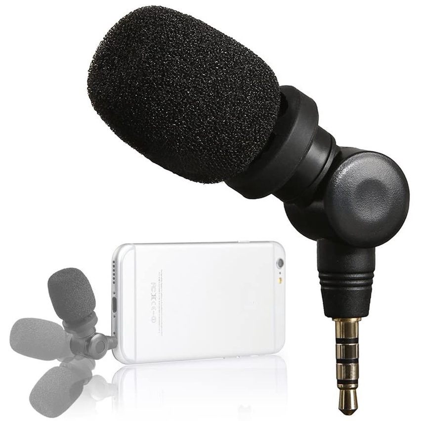 Saramonic SmartMic - Micro Thu Âm Mini Cổng 3.5mm TRRS Cho Điện Thoại - Hàng Chính Hãng