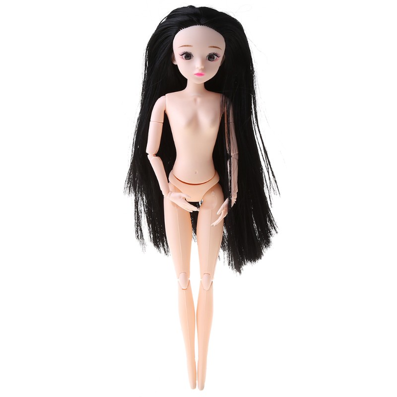 Đồ chơi búp bê công chúa BJD 1/6 30cm mắt 3D bằng nhựa dùng để trang điểm tự làm dành cho bé gái