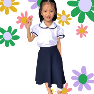 Áo cổ sen học sinh