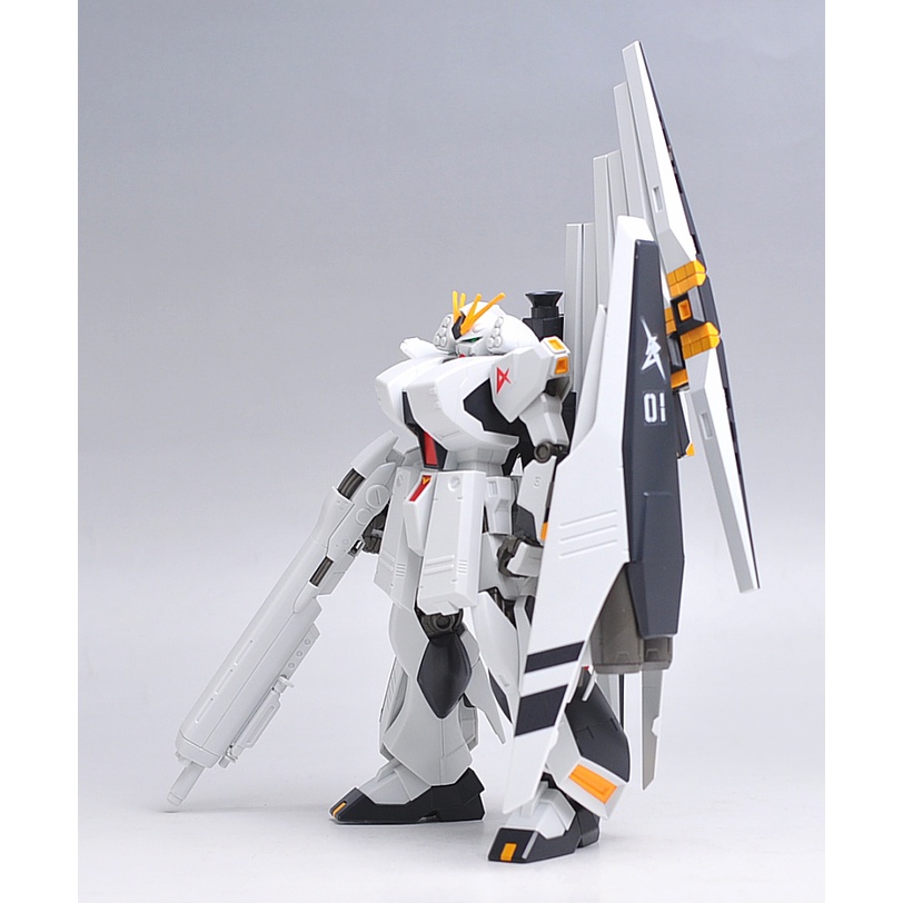 Bộ đồ chơi mô hình lắp ráp gundam HG 1/144 HGUC Nu ν GUNDAM (HEAVY WEAPON SYSTEM) bandai