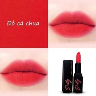- first love - son sáp phủ phấn dolly không chì màu đỏ cà chua
