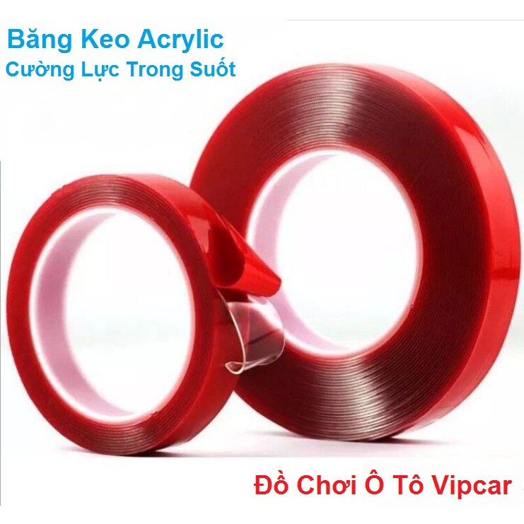 Băng Keo Acrylic 2 Mặt Cường Lực Trong suốt