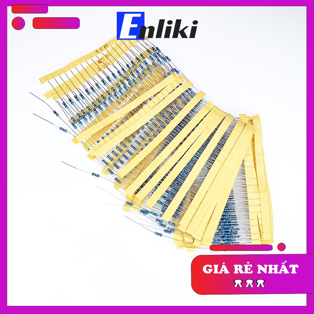 Combo Điện Trở 1/4W 1% (30 Loại - 600 Cái)