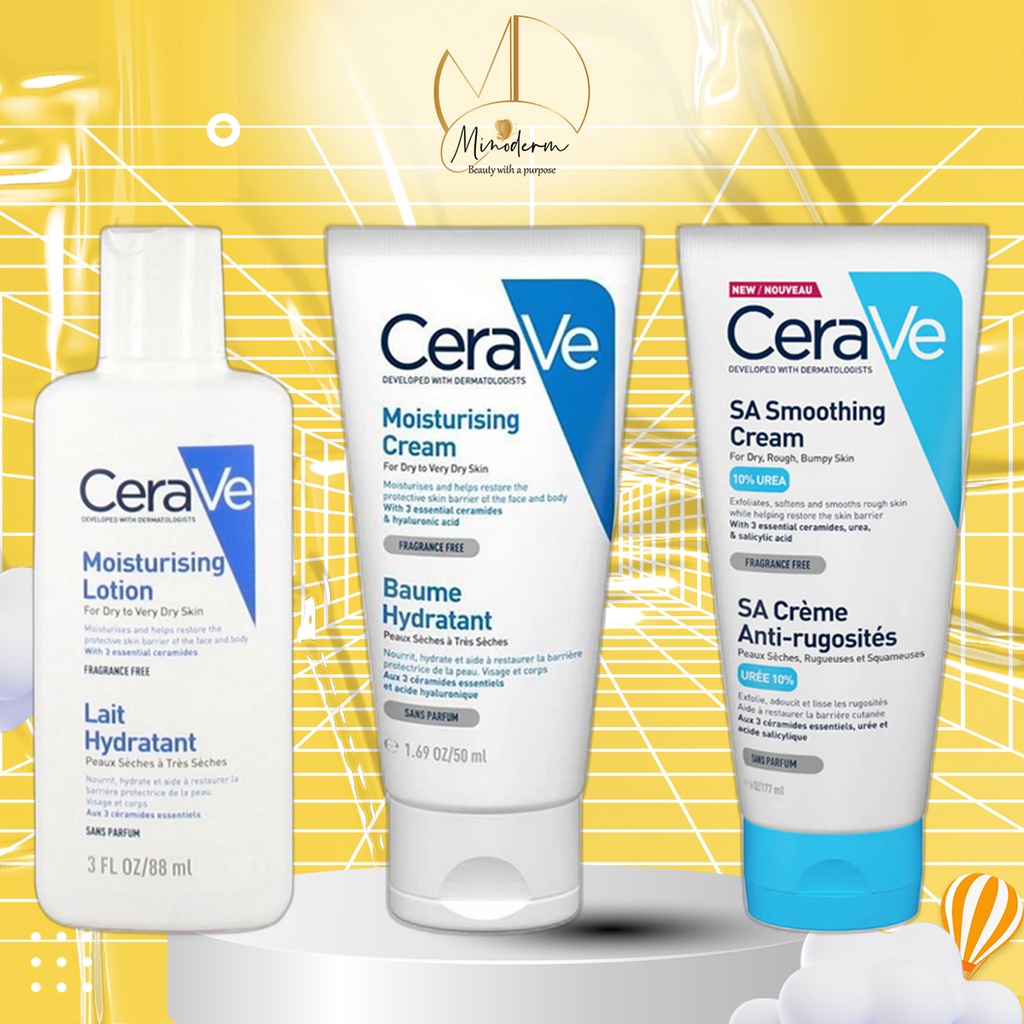 Kem dưỡng ẩm cho cơ thể và da mặt Cerave Moisturising