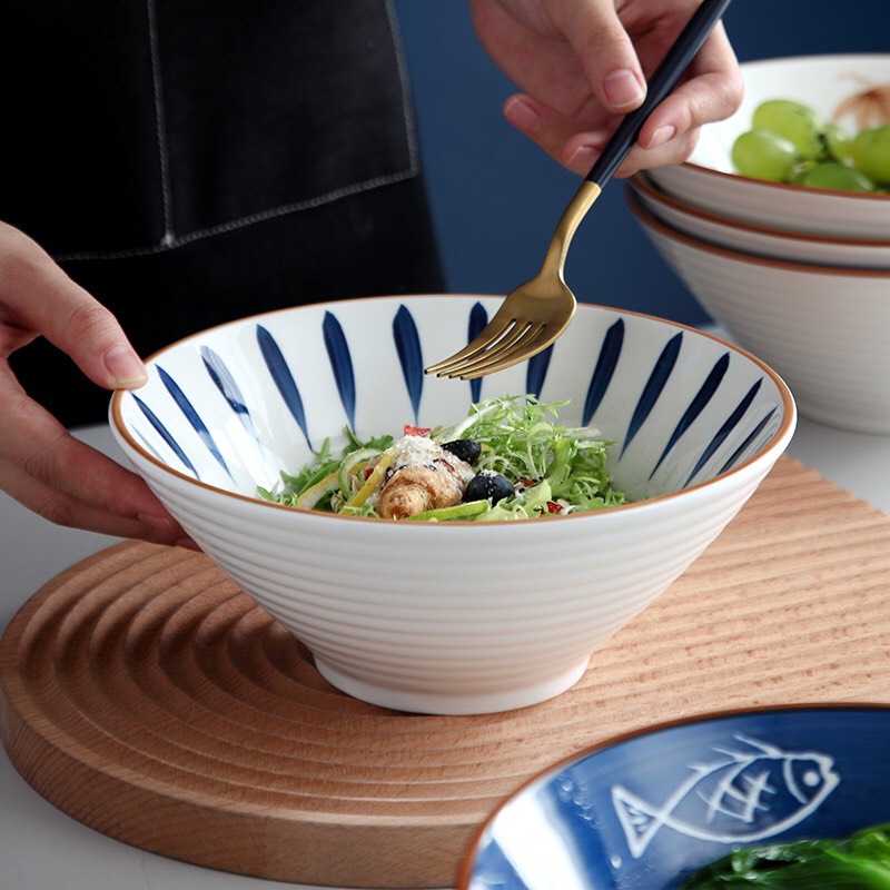 Bát Tô Mì Tô Phở Tô Canh Lớn Hình Nón Phong Cách Nhật