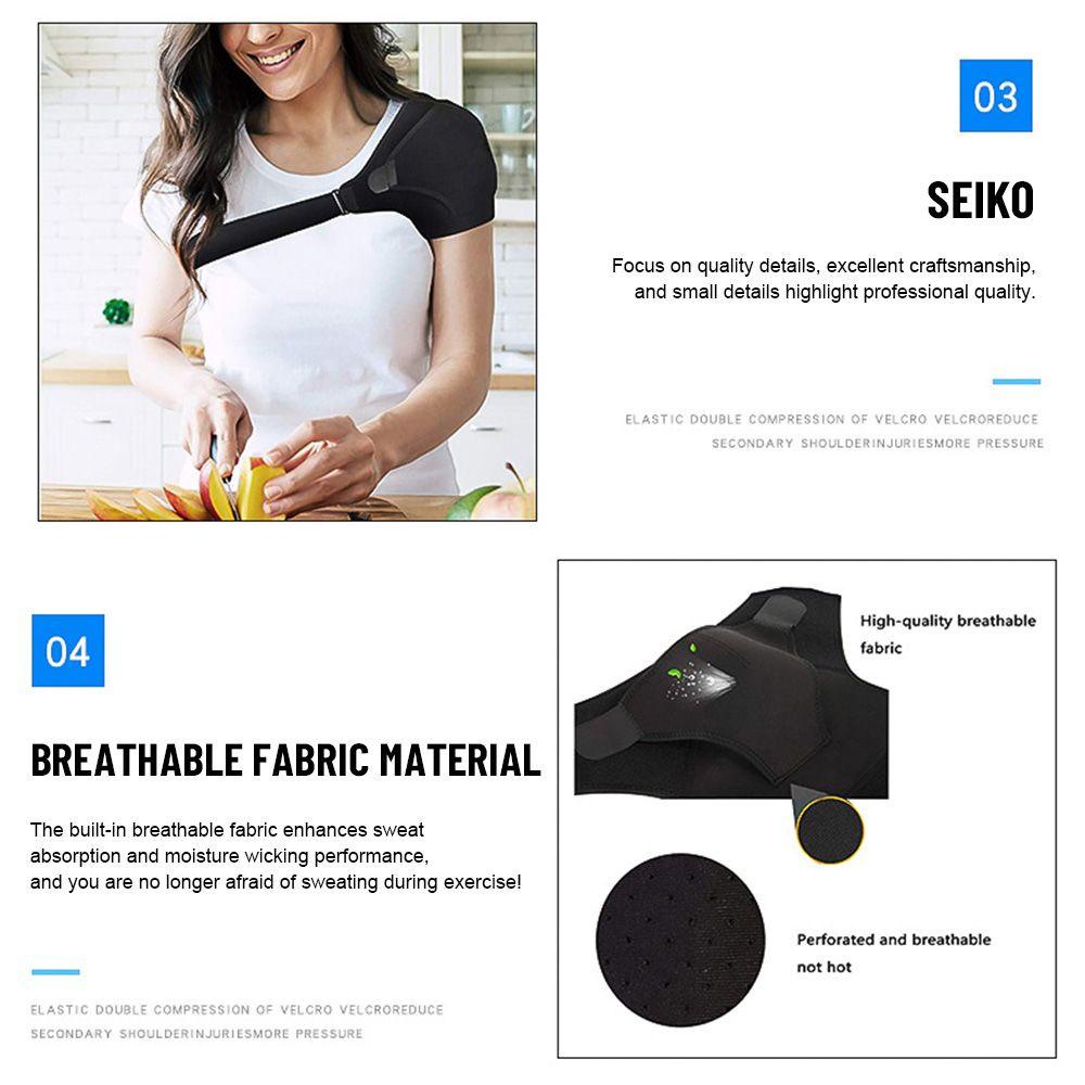 MUVAKO Miếng Đệm Vai Thể Thao Giữ Ấm Có Thể Điều Chỉnh