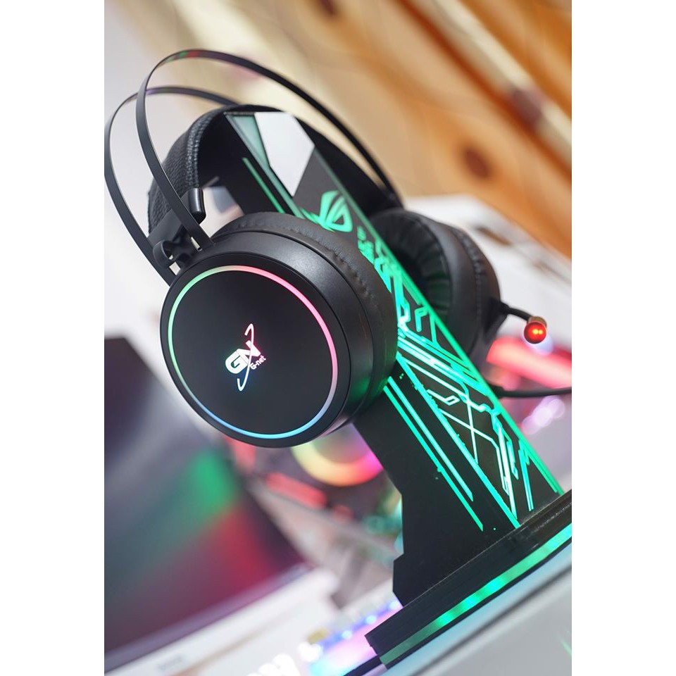 Tai nghe gaing  GNET G09 7.1 FullBox có LED RGB có mic âm thanh 7.1 màu đen - Hàng Chính Hãng bảo hành 12 tháng