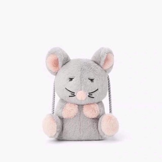 TÚI CHUỘT ZARA LÔNG MỀM_QUAI ĐEO CHÉO