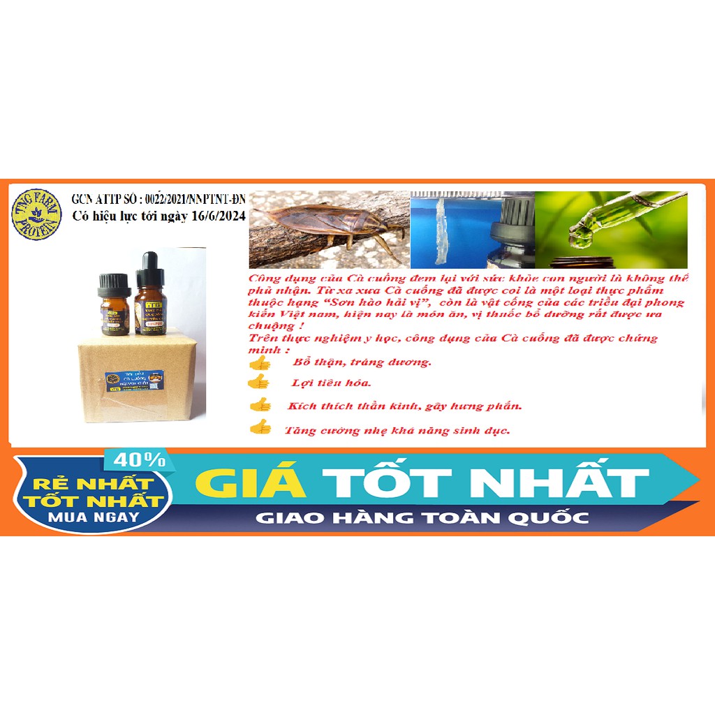 TINH DẦU [Mã TNGF01 NHẬN NGAY 10K] Cà cuống đực 100% nguyên chất - 2bọng. | BigBuy360 - bigbuy360.vn