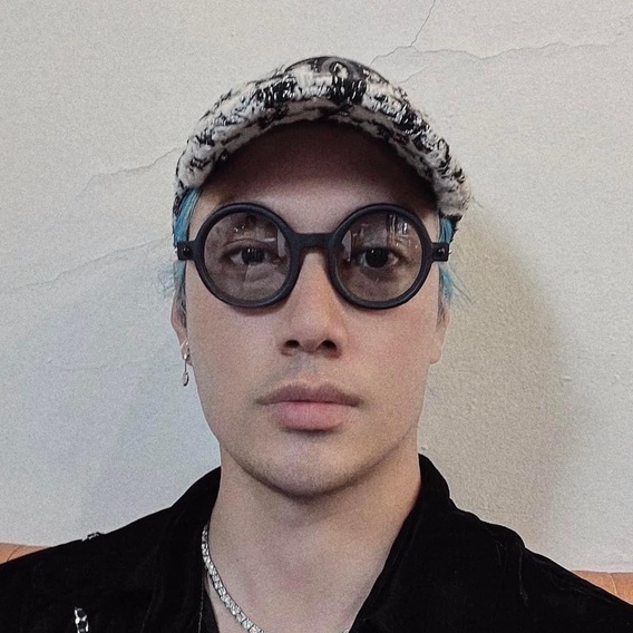 Kính thời trang KUBORAUM Mask P1 Gọng Tròn Nam Nữ Sang Chảnh Chống tia UV