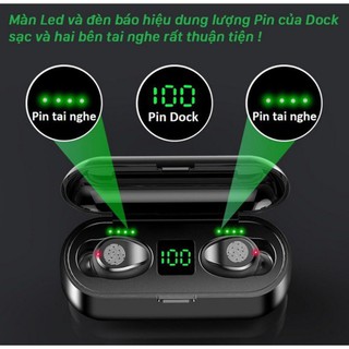 Tai nghe Bluetooth true wireless F9 Cảm ứng
