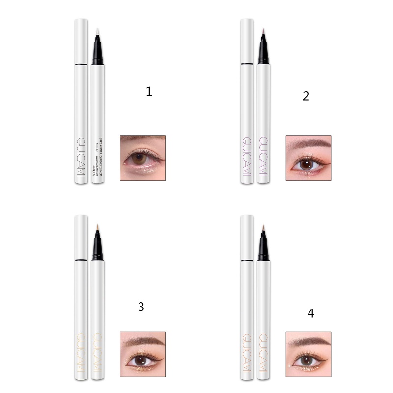Bút Kẻ Mắt Dạng Lỏng 10MK Lâu Trôi Chống Thấm Nước Màu Lấp Lánh