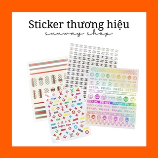 Sticker logo các thương hiệu.