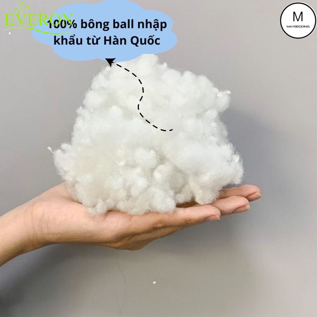 Ruột Gối Classic EVERON, Gối Gòn BallFiber 45x65cm  - Hàng Chính Hãng