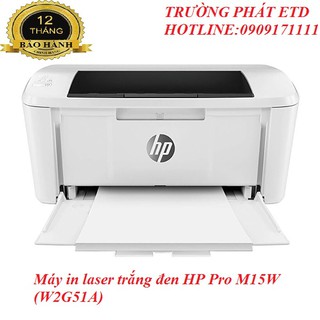 Máy in laser trắng đen hp pro m15w - hàng nhập khẩu chính hãng