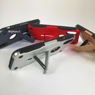 Ốp iphone x iron man bảo vệ máy kèm giá đỡ