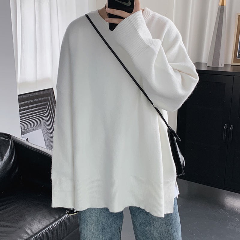 Áo Sweater Chui Đầu Xẻ Tà Màu Sắc Trẻ Trung Cho Nam | BigBuy360 - bigbuy360.vn