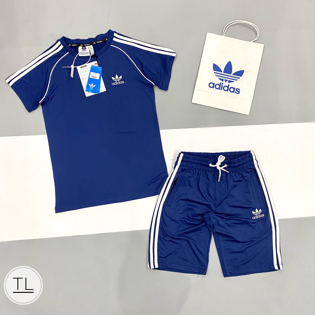 Bộ hè nam 3 sọc đơn giản có 4 màu cơ bản,chất cotton thoáng mát co giãn nhẹ,đồ bộ nam có đủ sz 40-75kg mặc vừa das254 | BigBuy360 - bigbuy360.vn