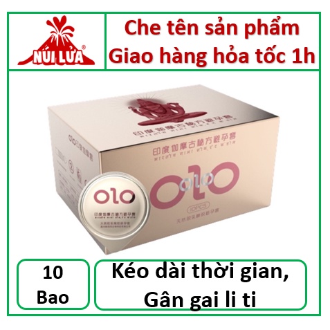 Bao cao su OZO Gân gai, Siêu mỏng, Kéo dài thời gian - Hộp 10 bao