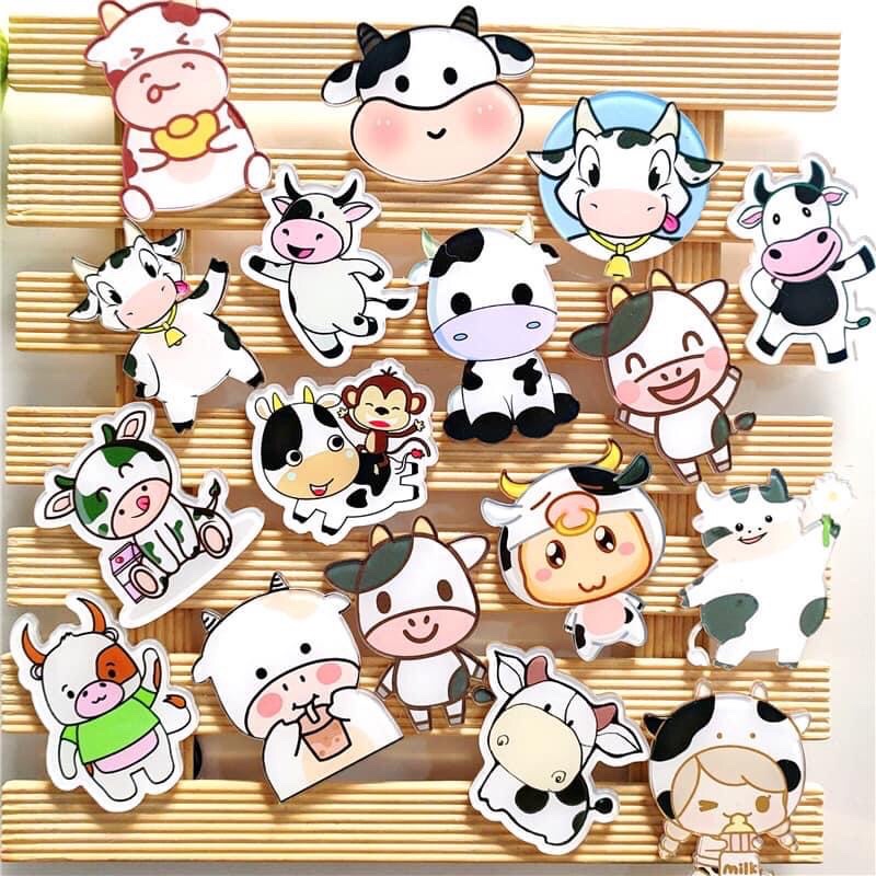 Combo 100 pin cài balo cài áo siêu dễ thương