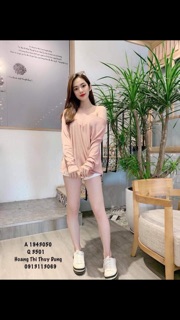 Áo kiểu trễ vai quấn biên B&Y .