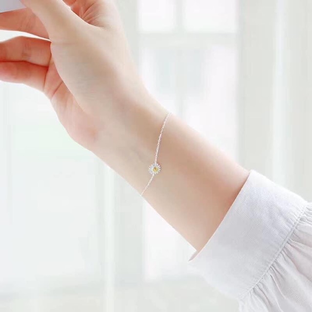 LẮC TAY CÚC HOẠ MI BẠC Ý ✨LẮC TAY BẠC NỮ CÚC HOẠ MI