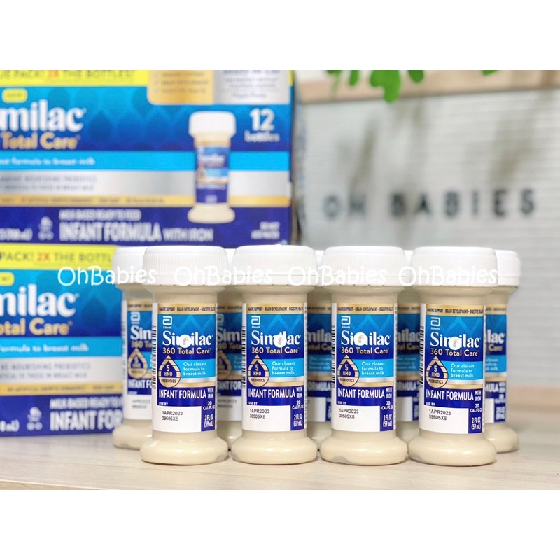 Sữa nước pha sẵn Similac 360 Total Care cho bé từ sơ sinh đến 12 tháng - Hàng Mĩ đi air