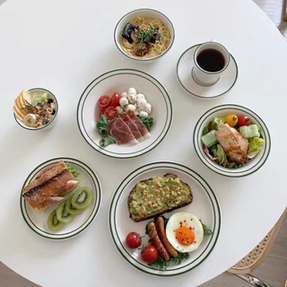 Tô/Đĩa viền xanh