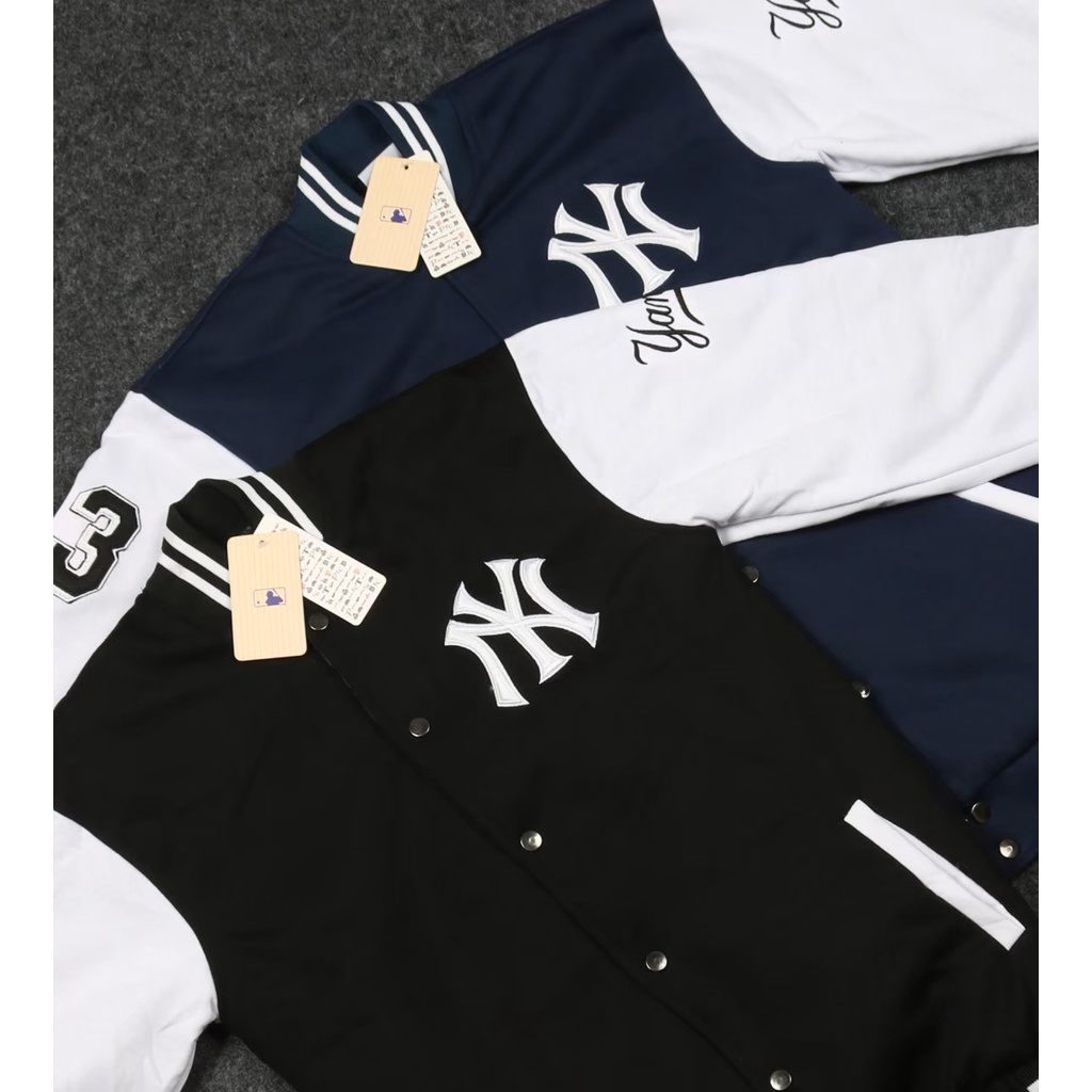 Áo Khoác Lạnh - Thêu Chữ YANKEES | Varsity | Áo Khoác Varsity | Bóng Chày | Máy Bay Bomber | Huấn Luyện Viên