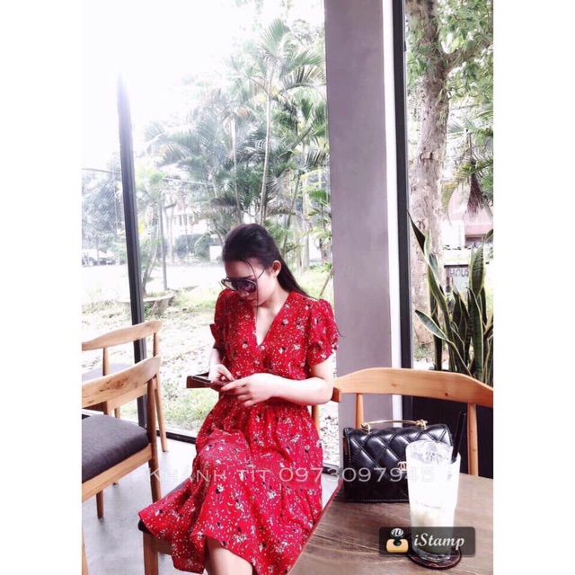 Váy hoa xoè phối eo gân ren( ảnh+video) | BigBuy360 - bigbuy360.vn