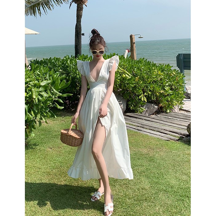 Đầm nữ dáng xòe dài midi Emilyshop