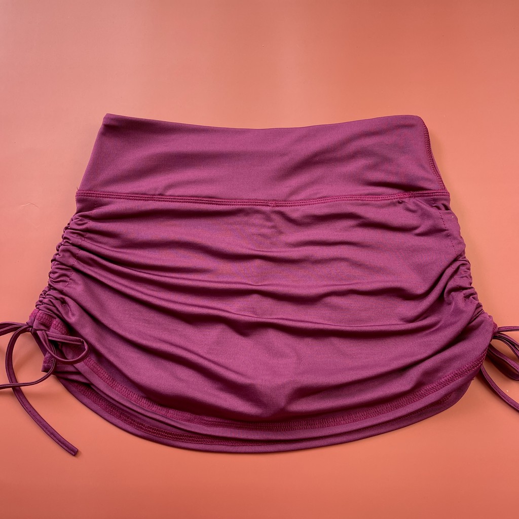 Quần váy rút dây tím Huế - tập GYM AEROBIC HOT 2022