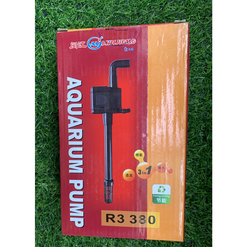 Máy bơm R3 380, R3 1000, R3 1200 máy bơm bể cá 3 trong 1, bơm,lọc, thổi oxy hiệu quả, tiết kiệm điện