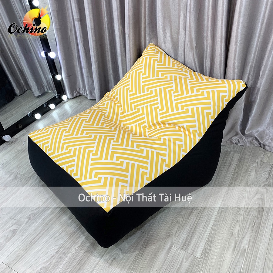 Ghế Lười Hạt Xốp Mẫu Sofa Giường Ngồi Và Nằm Thư Giãn Thoải Mái Có 2 Lớp Cao Cấp, Ghế Hạt Xốp Phong Cách Hiện Đại (Có Sẵ