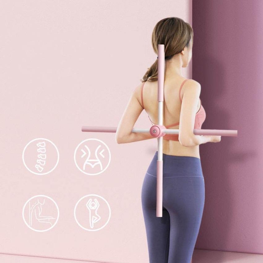 Gậy Tập Lưng, Vai, Chống Gù, Uốn Thẳng Lưng, Gậy Tập Yoga Gậy Chống Gù Lưng Tập Yoga Bằng Thép Không Gỉ