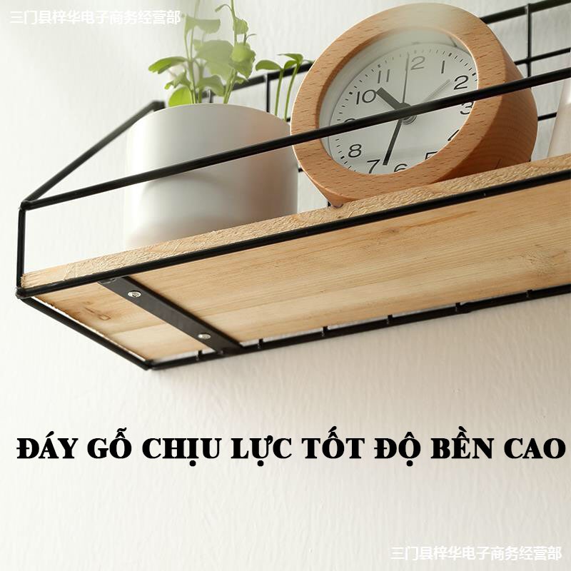 Kệ treo tường trang trí, kệ lưới sắt decor phòng ngủ phòng khách, giá để đồ treo tường đa năng, Tặng kèm 02 đinh 4 chân