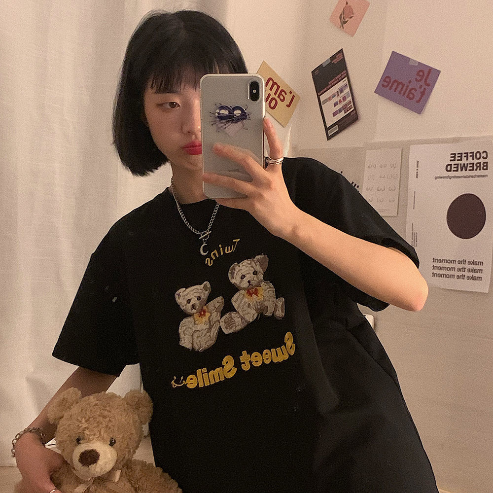 Áo Thun Sát Nách Dáng Dài Rộng Phong Cách Retro Hàn Quốc Cho Nữ