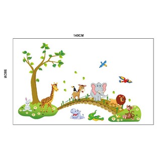 Decal Dán Tường Tắm Sông