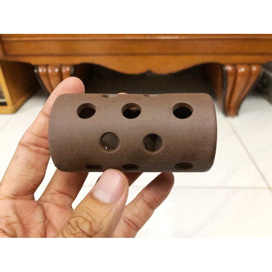 ỐNG GỐM TRANG TRÍ BỂ CÁ CHO TÔM TÉP 8x4cm