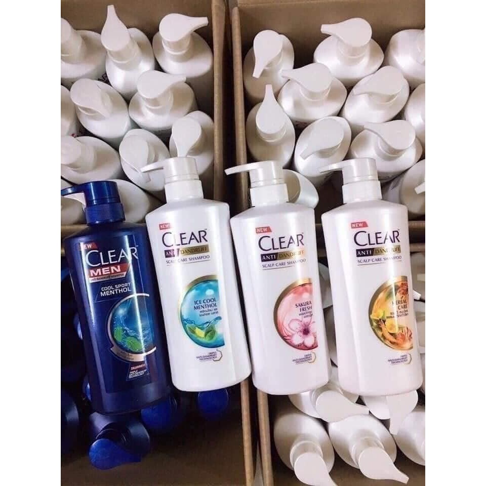 Dầu gội clear thái lan 480ml đủ mùi